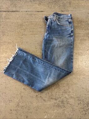 Lucky Brand Bridgette High Rise crop Mini boot jeans
